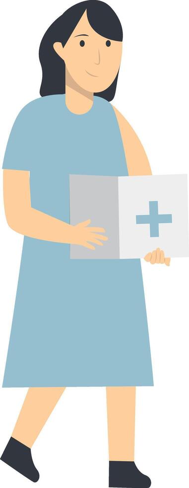 Person Volunteers and Donation Character in Flat Design vector