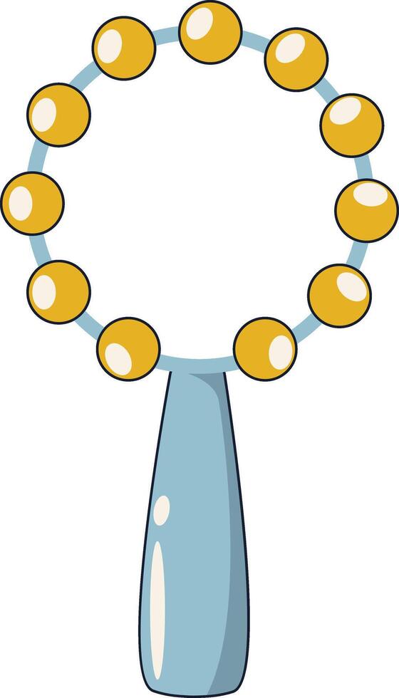 Baby Accessories Element on White Background. vector