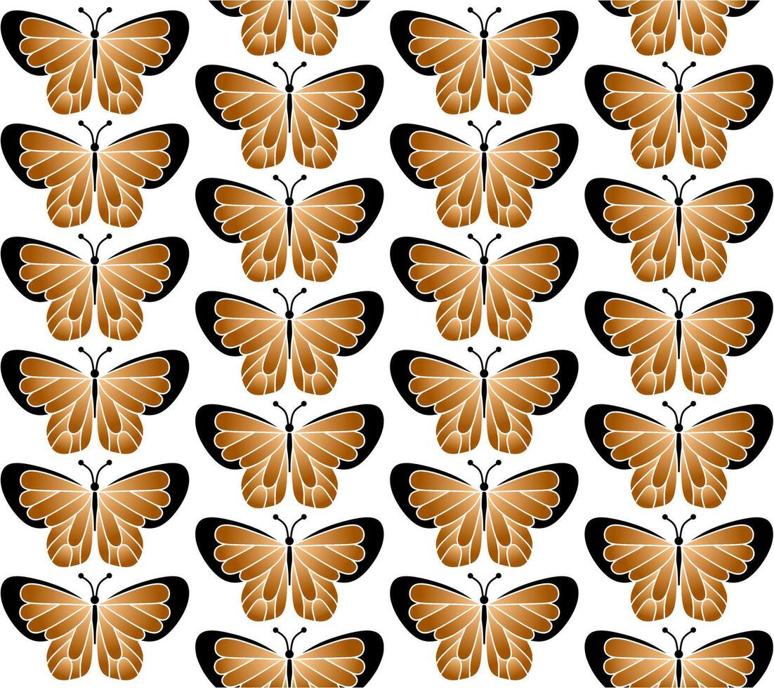 Seamless pattern of butterflies for textile, interior design vector