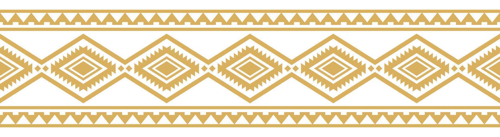 Stylish Boho Art with Ethnic Aztec Stripe and Decorative Tribal Border. vector