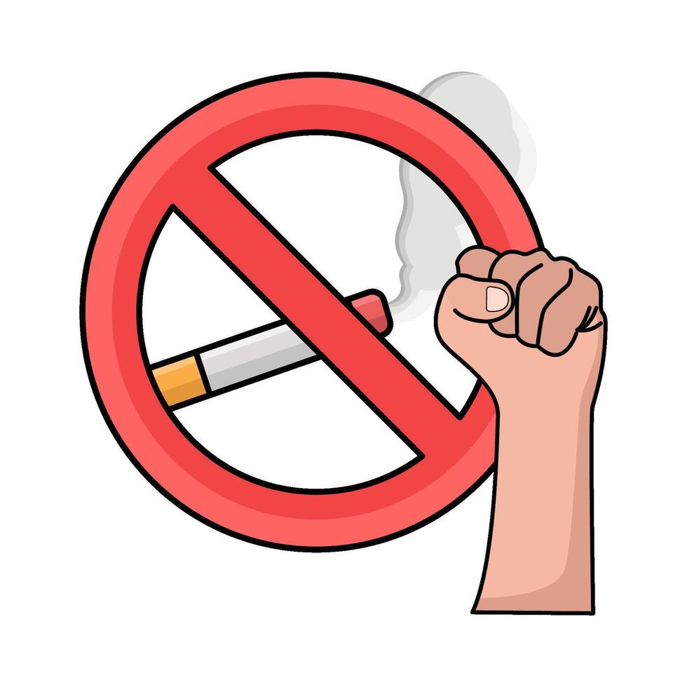 No Smoking Motivation vector