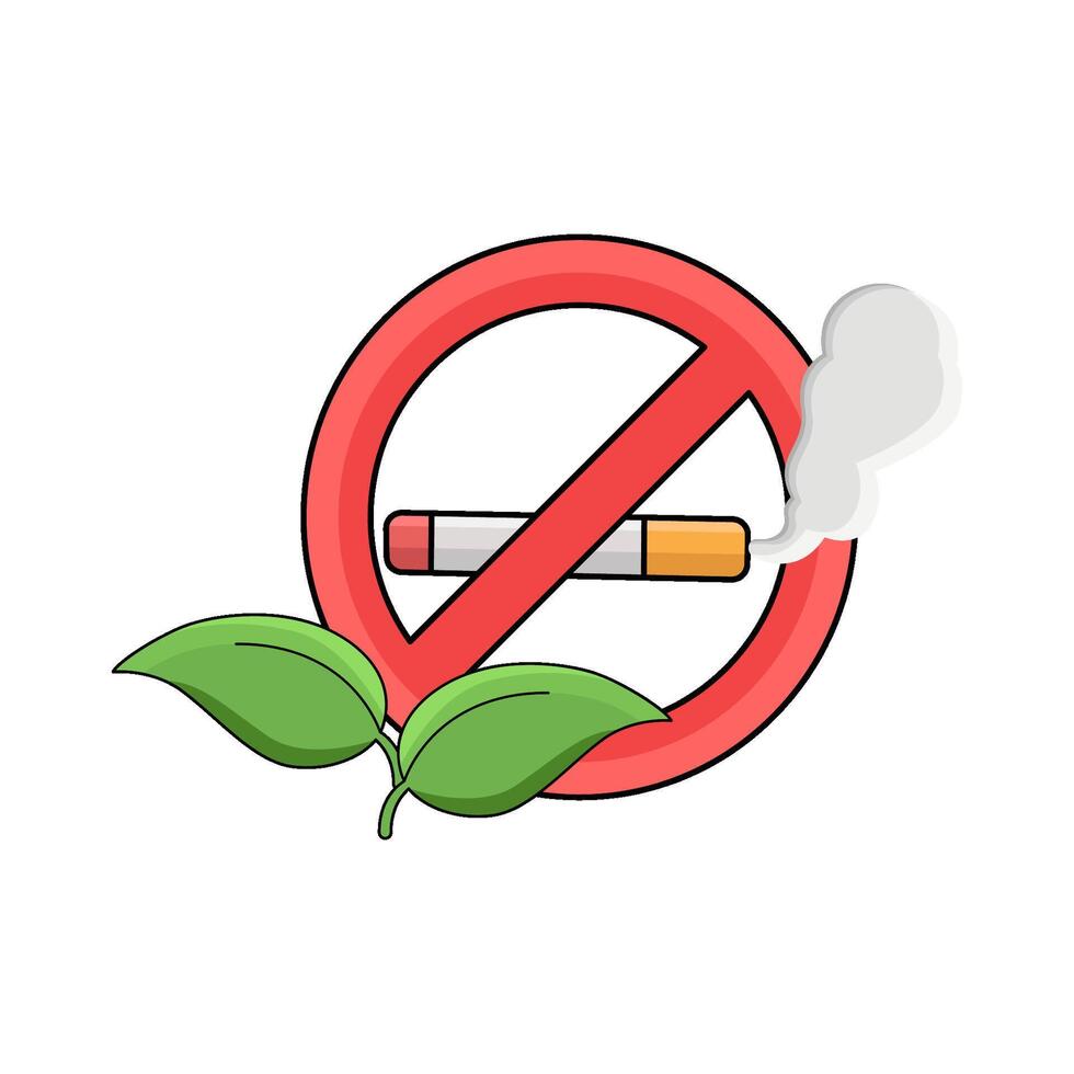No Smoking Growth illustration vector