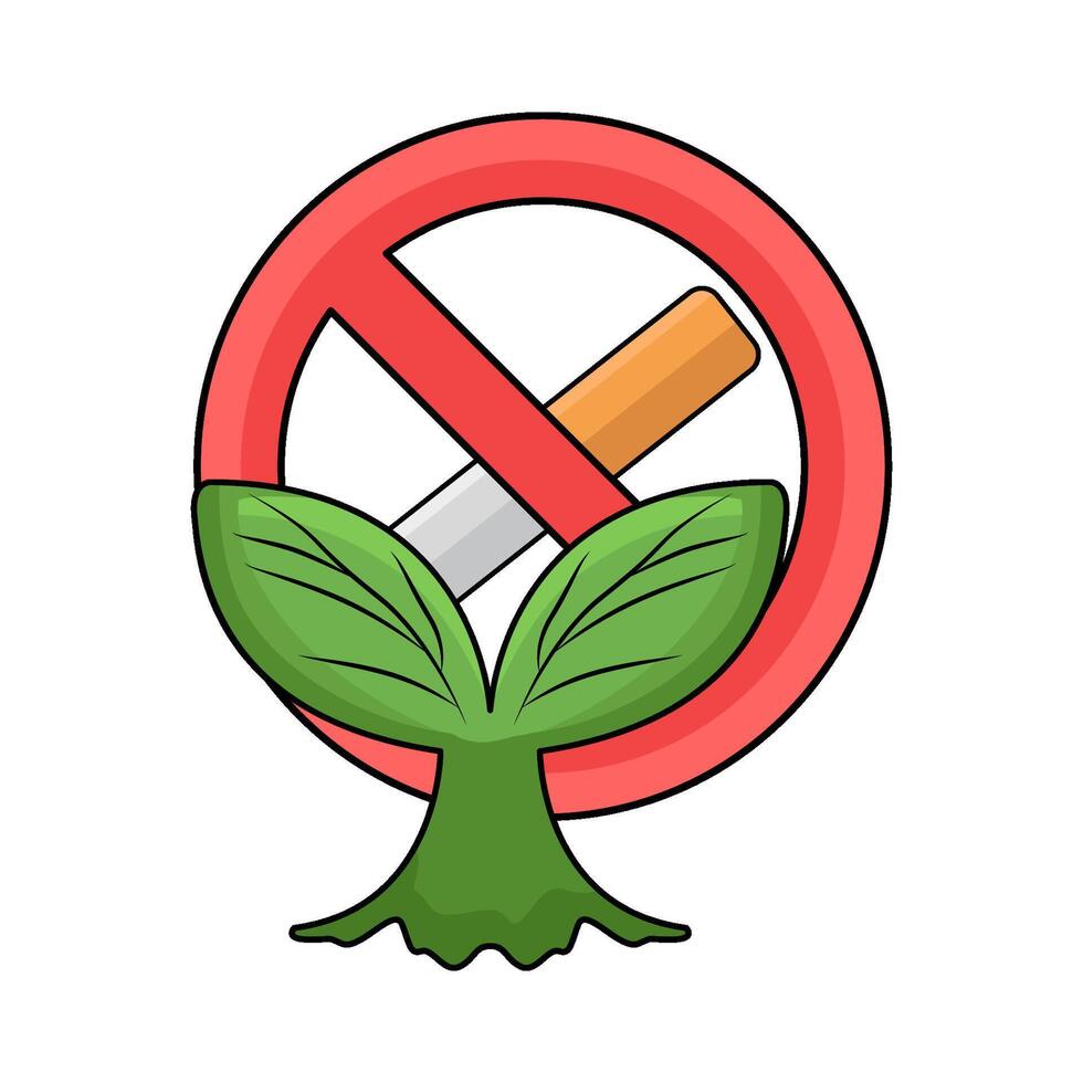 No Smoking Growth vector