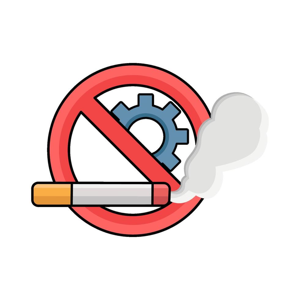 No Smoking Progress vector