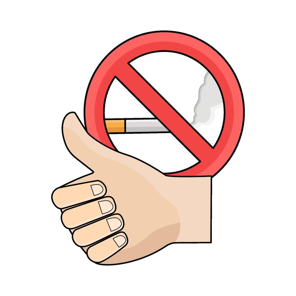 No Smoking Commitment vector