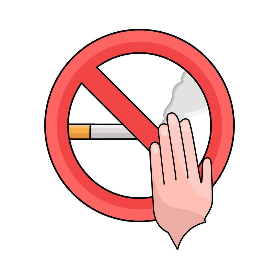 illustration of No Smoking Symbols vector