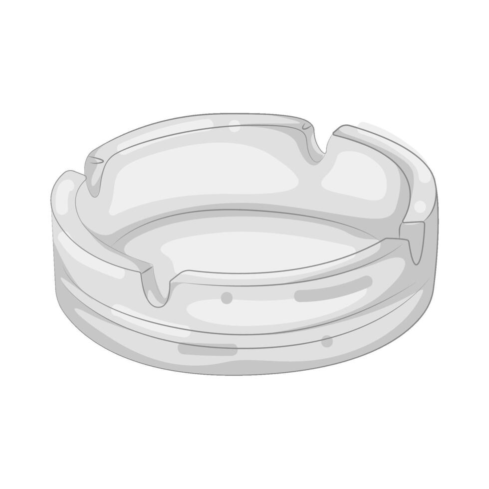Illustration of Glass Ashtray vector