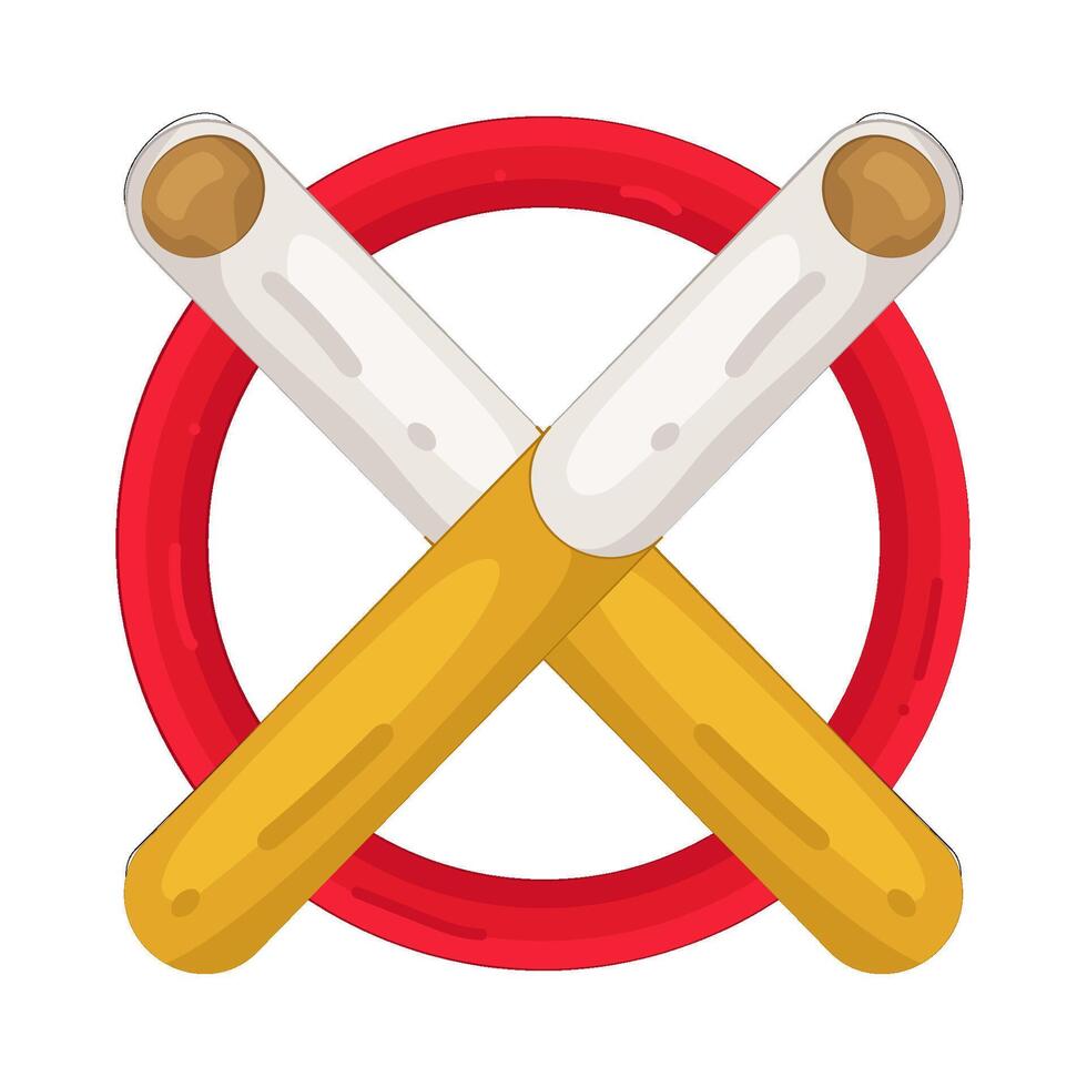 Illustration of Cigarette Ban vector