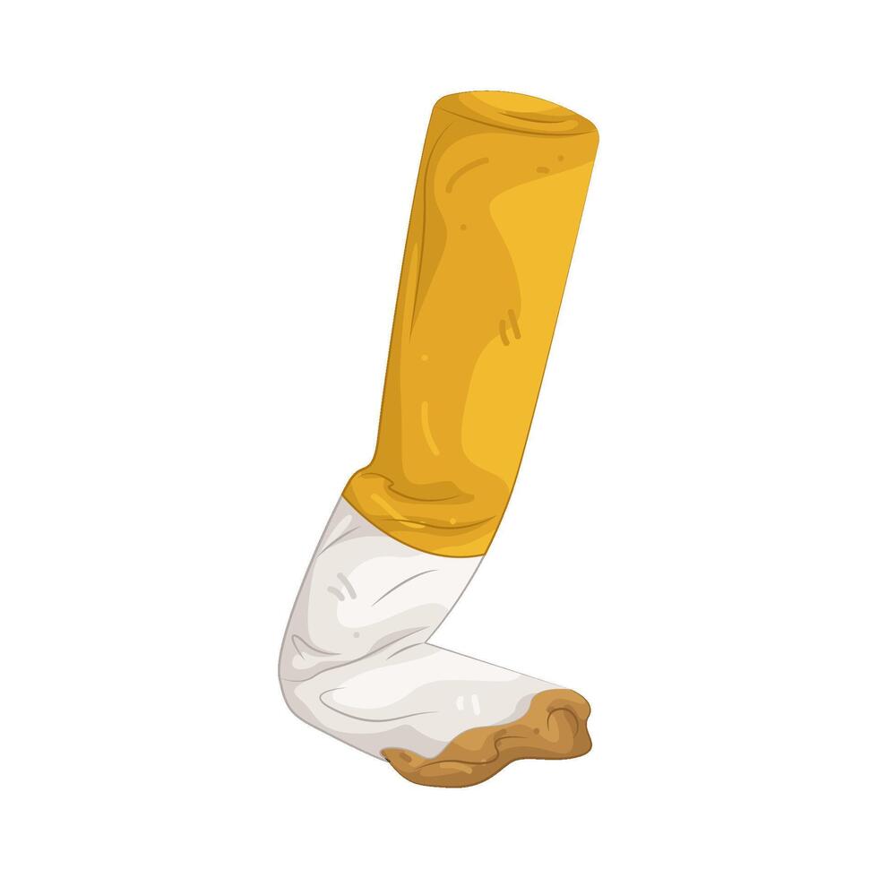 Illustration of cigarette butts vector