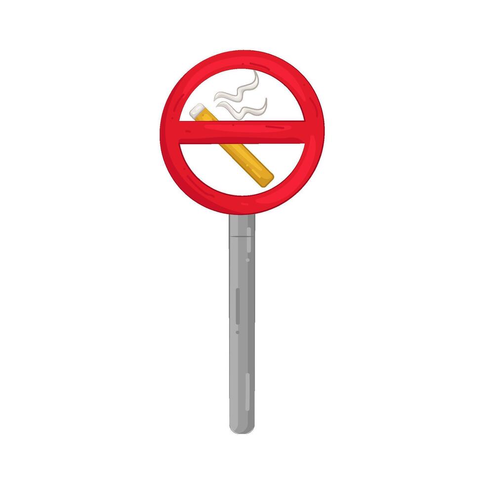 Illustration of No Smoking Area vector