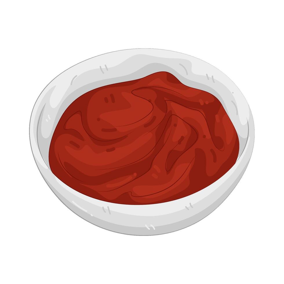 Illustration of Tomato Paste vector