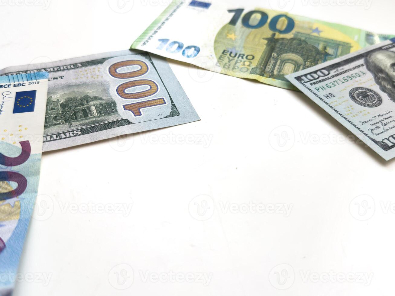Multi currency note, bank bills and coins indicate world economy during war crisis. Money relate to all circumstances in the world events including stock exchange and fair trade link between countries photo