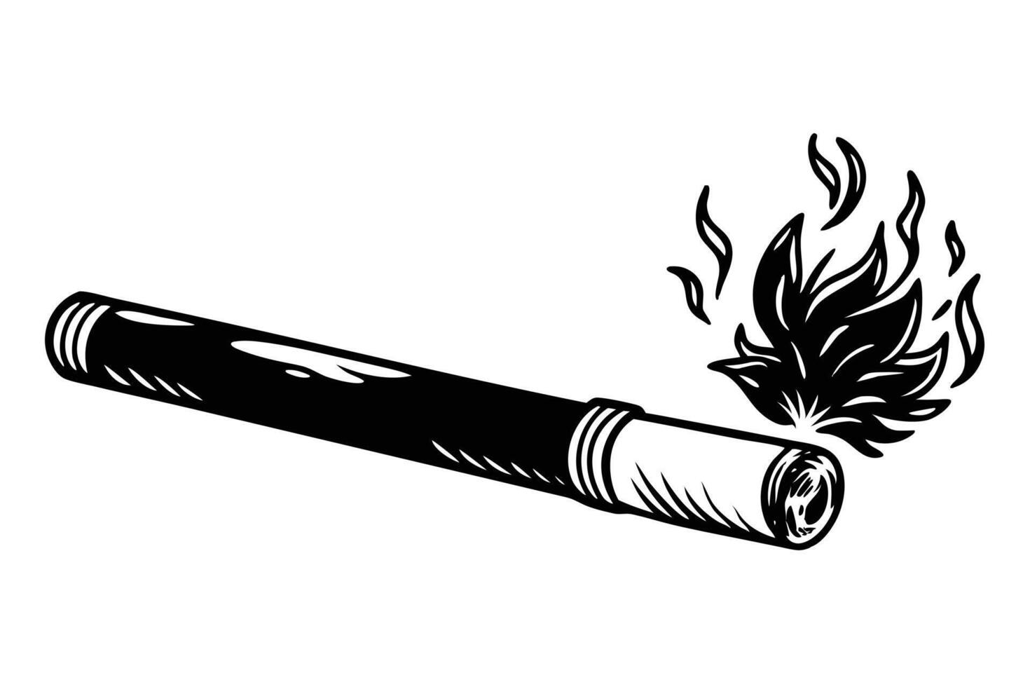 Smoking Pipe, Intensely Detailed Illustration vector
