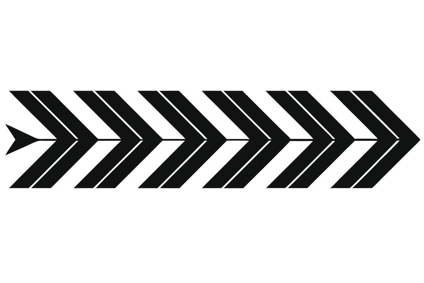 Modern Black Arrow Graphic Design for Digital Use vector
