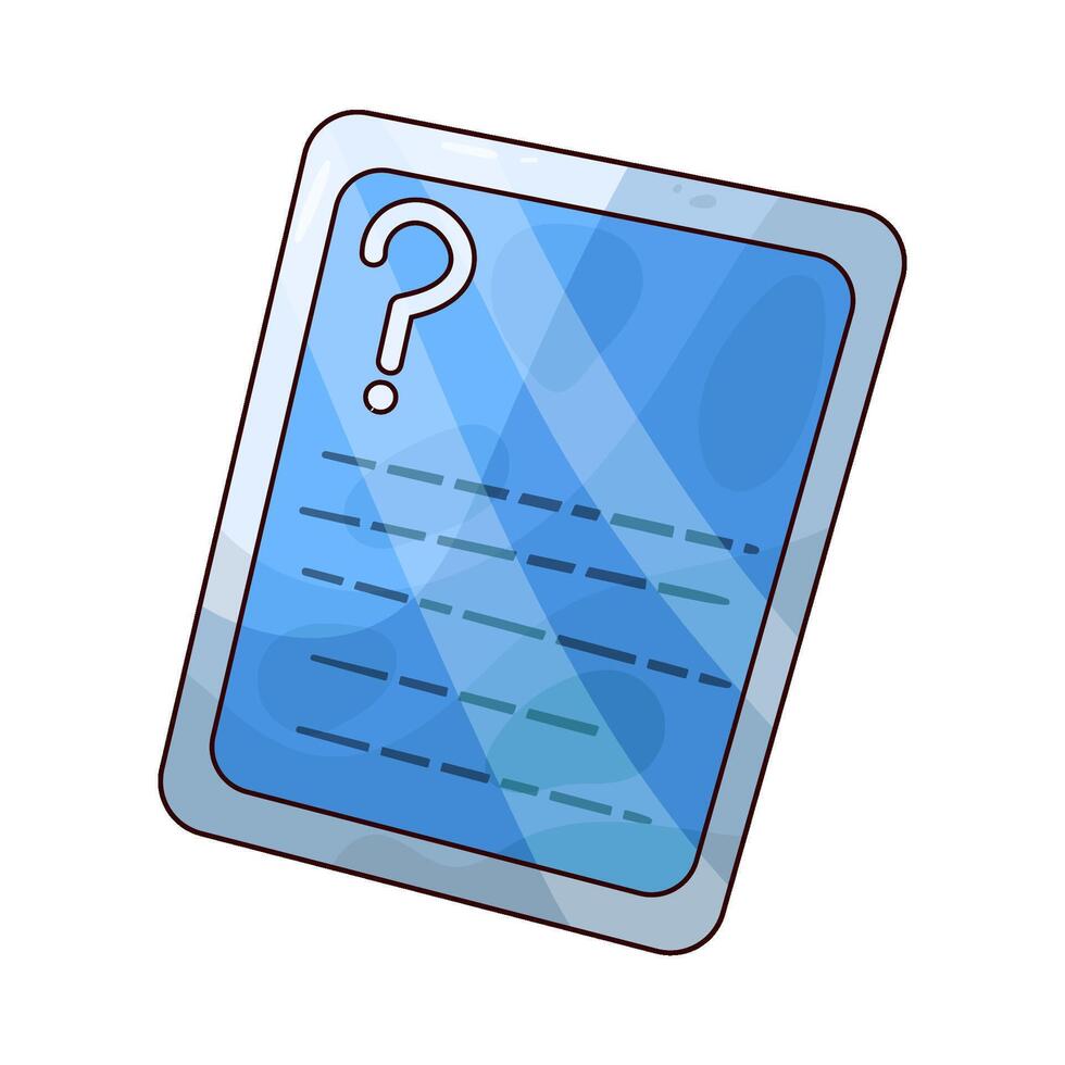 illustration of question vector