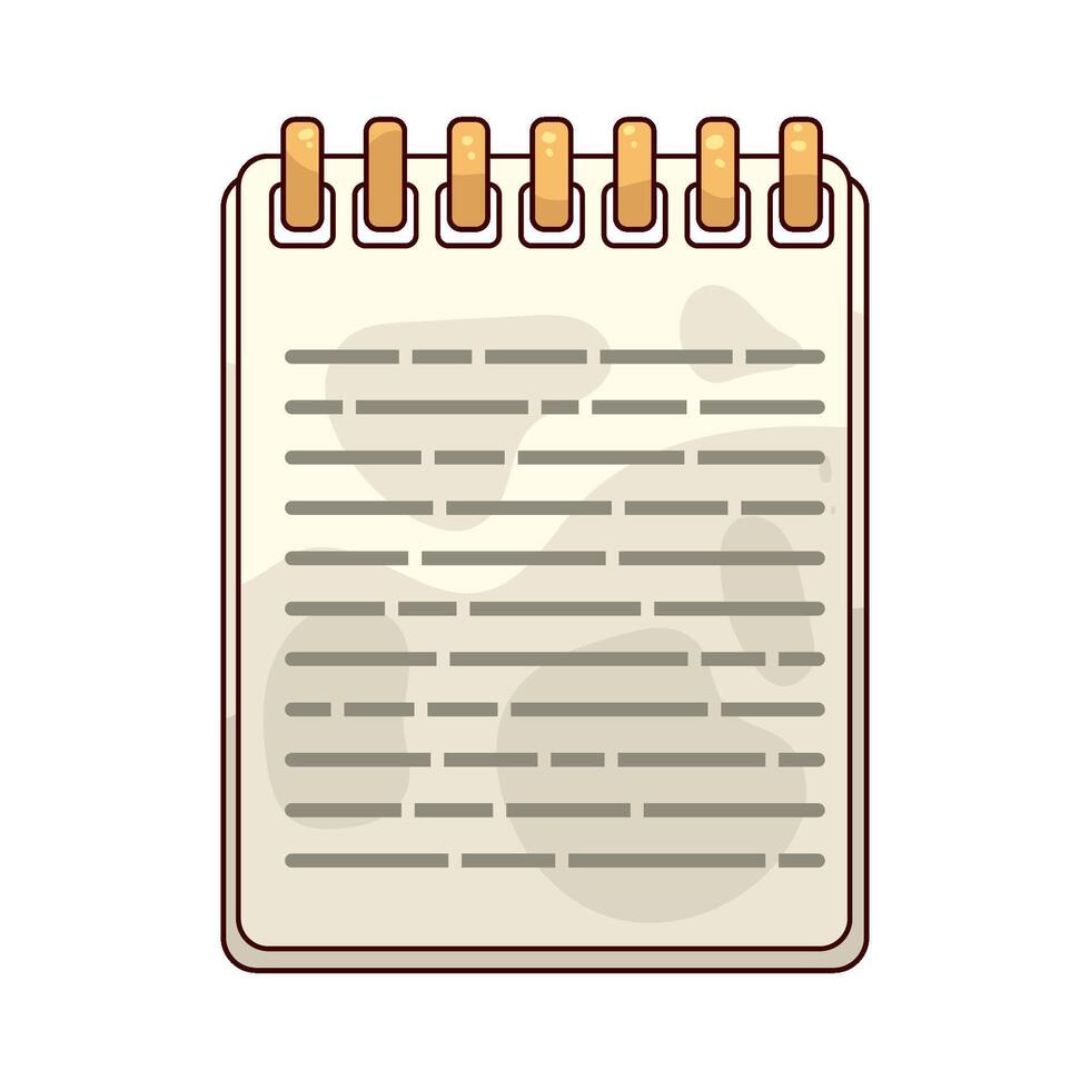 illustration of a notepad vector