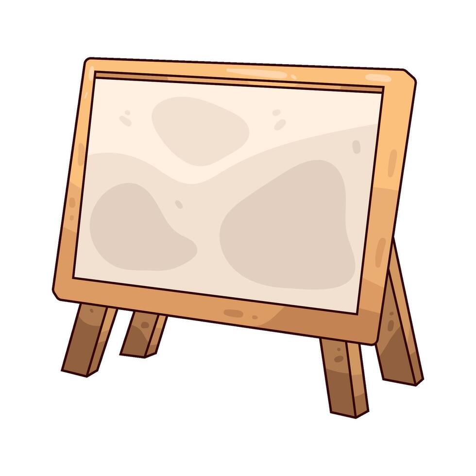 wooden whiteboard illustration vector