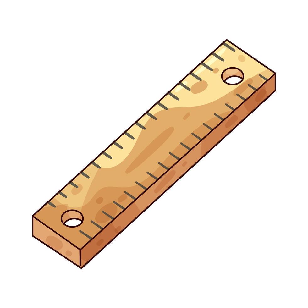 wooden ruler illustrations vector