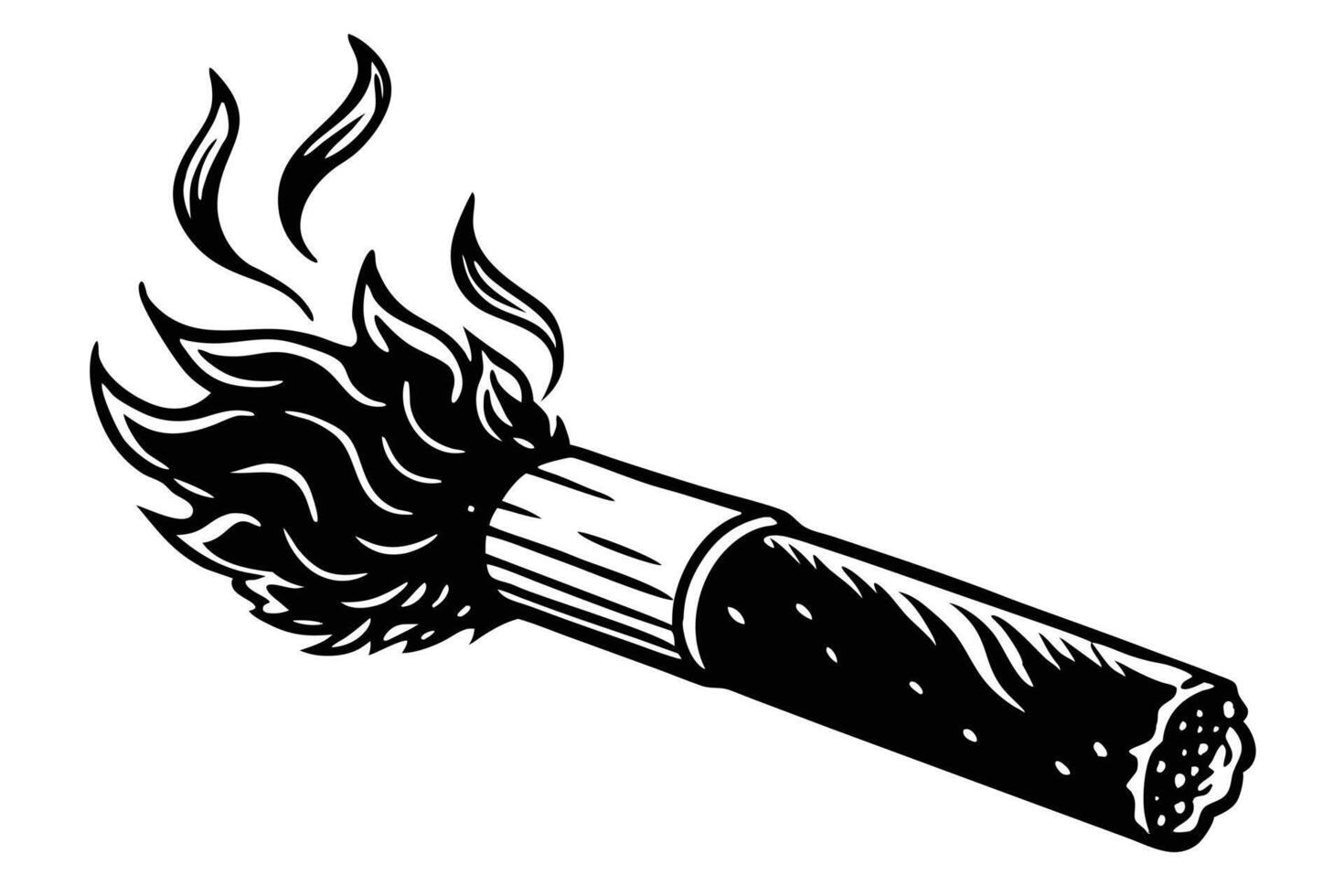 A Smoking Pipe, Intensely Detailed Illustration vector