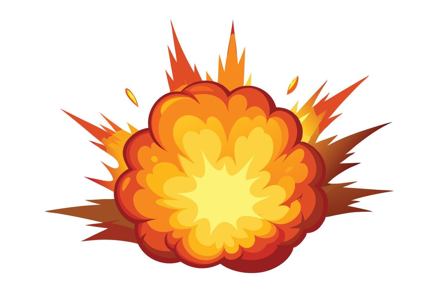 Cartoon Explosion Graphic for Design Projects vector