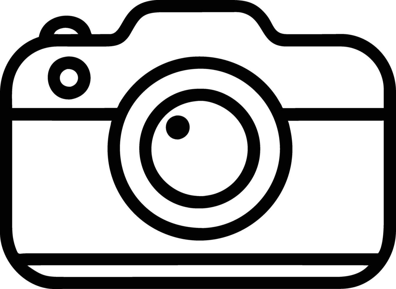 Line Art Illustration of a Camera vector