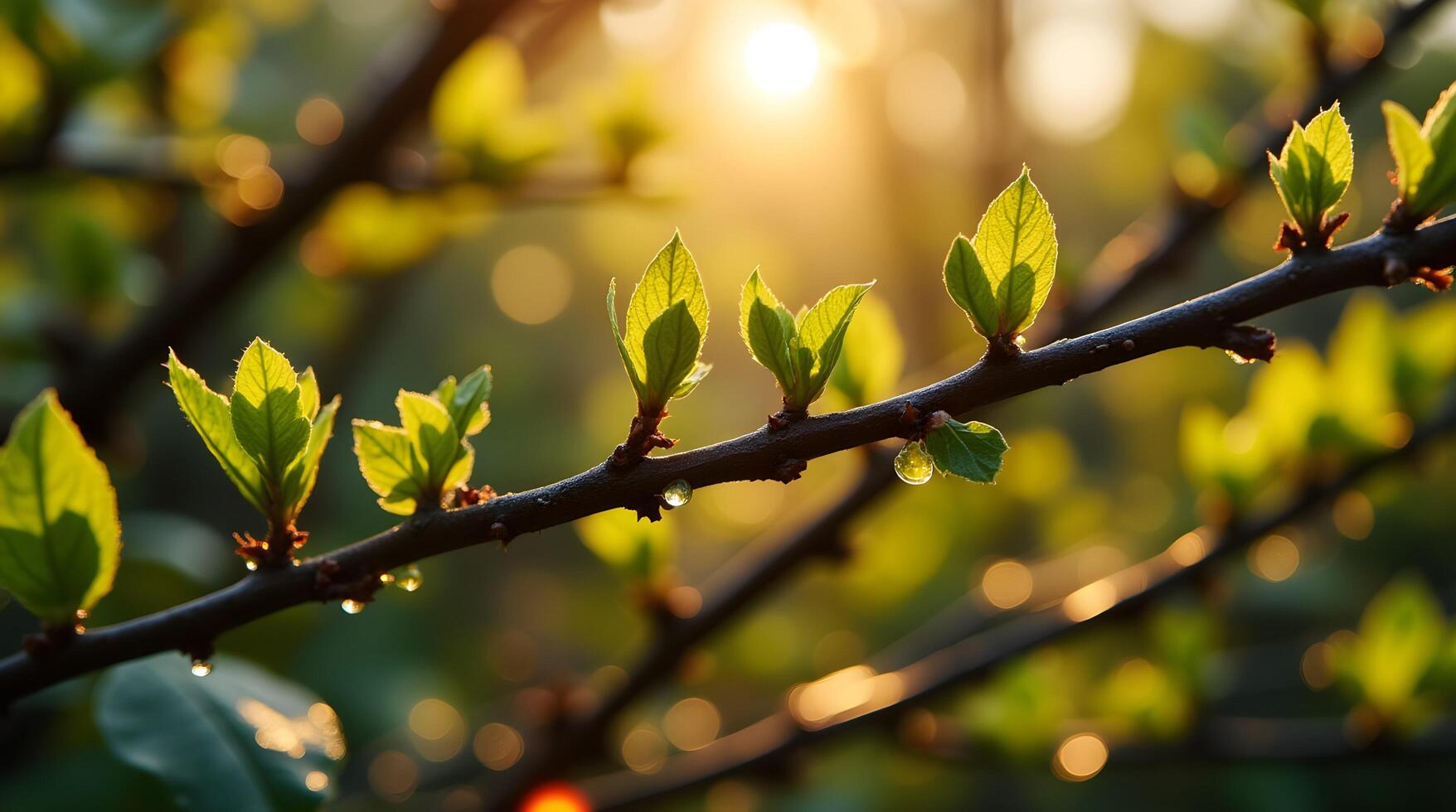Illuminated Branch Buds photo