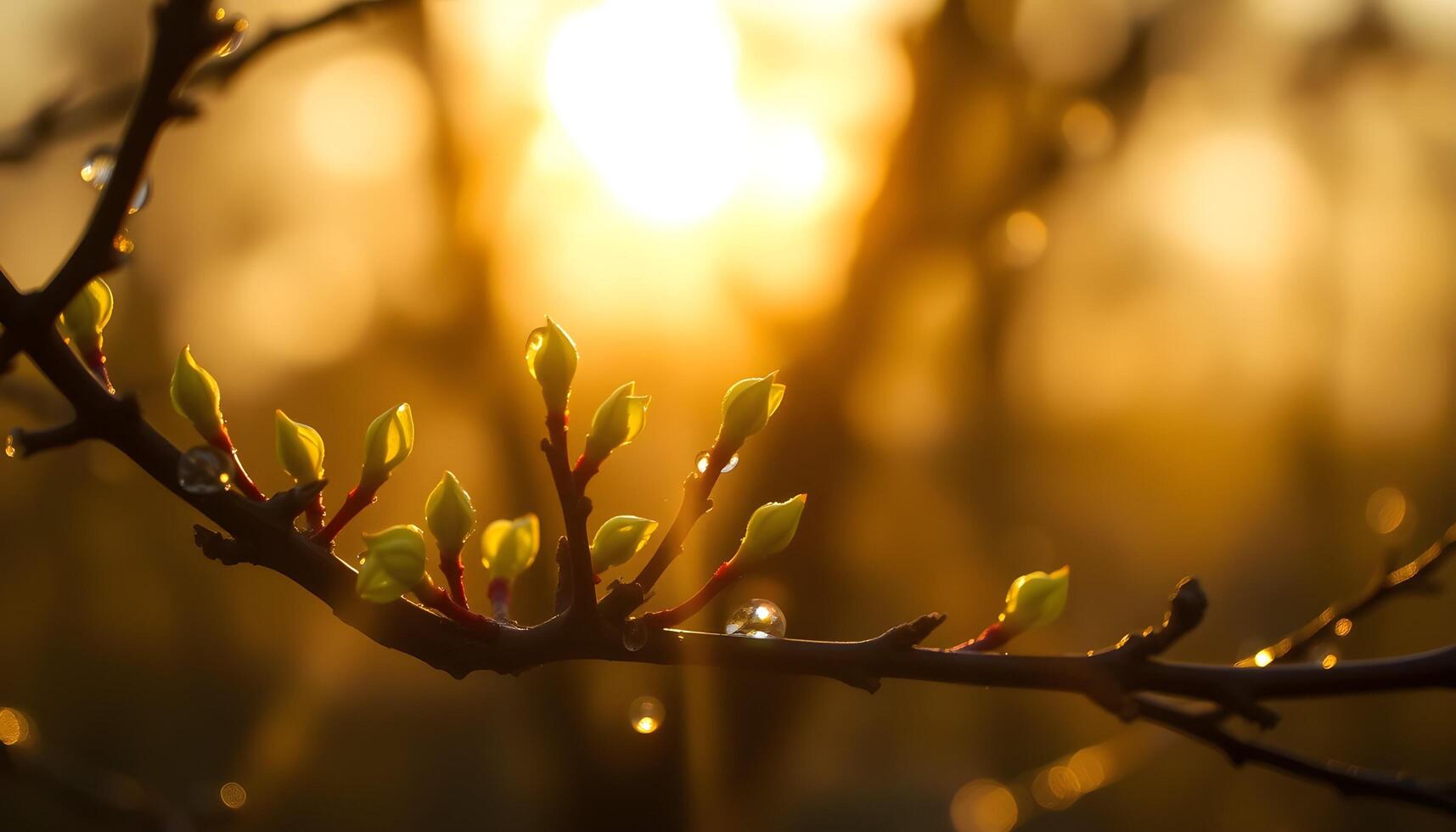Delicate Spring Buds Emerging photo