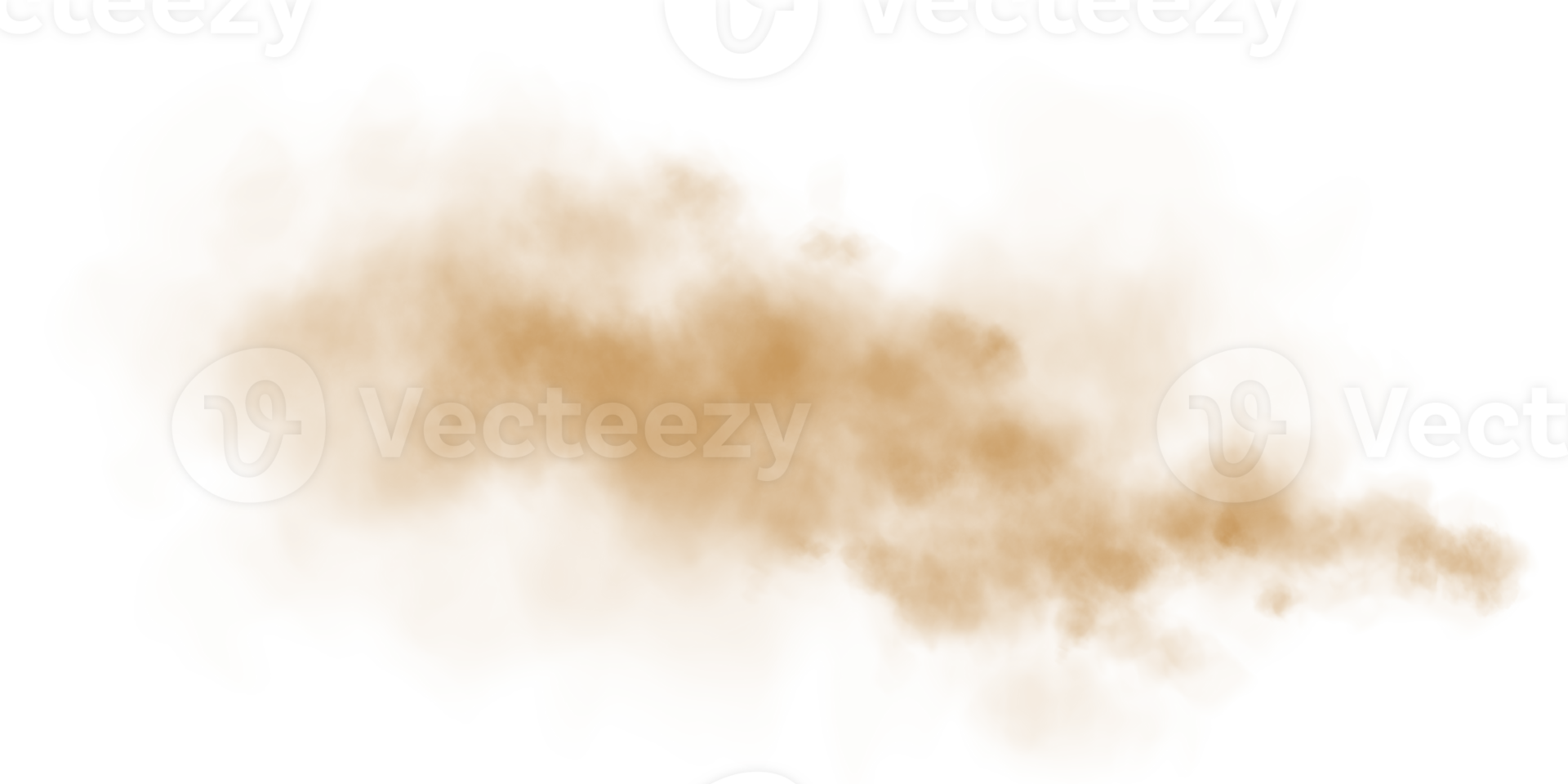 A detailed and realistic illustration showcasing sandy smoke clouds along with swirling dust particles png