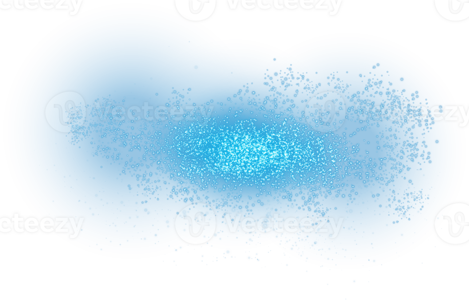 This piece features an abstract blue light burst design set against a transparent background, creating visual interest png