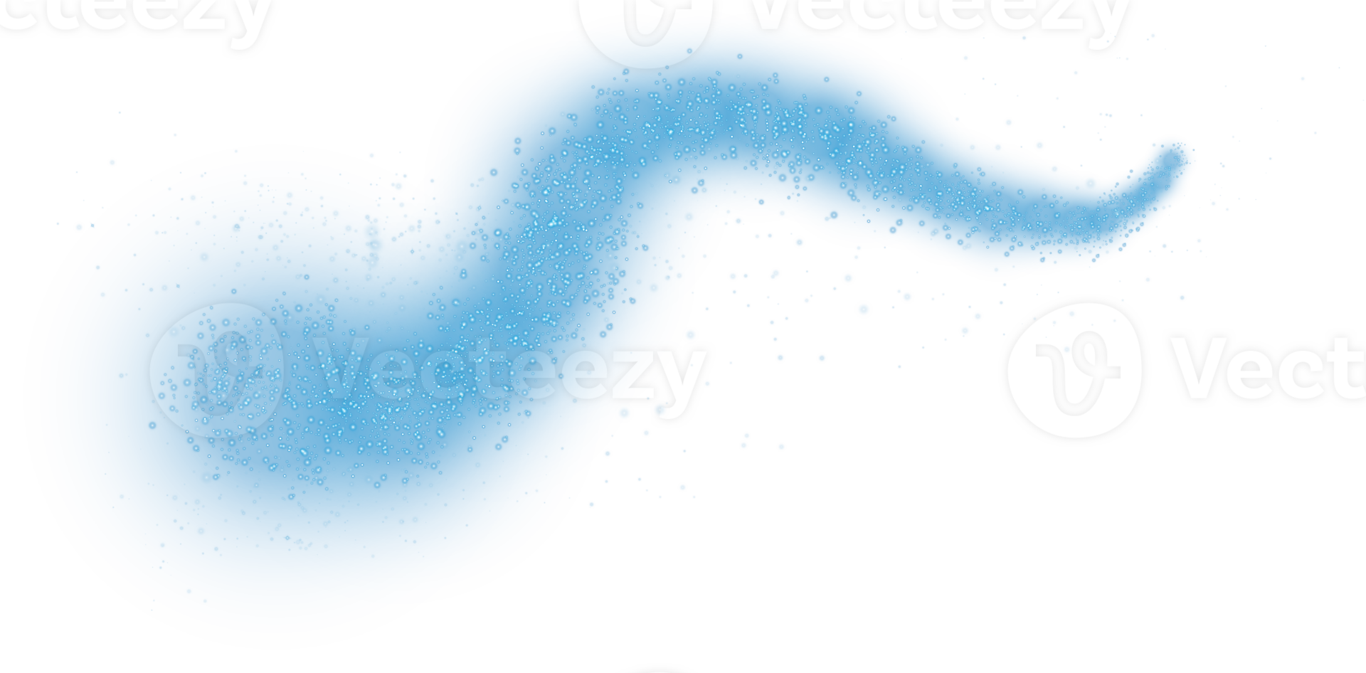 A Beautiful Blue Curved Line Abstract Art Piece Presenting an Artistic Display on a Transparent Background png
