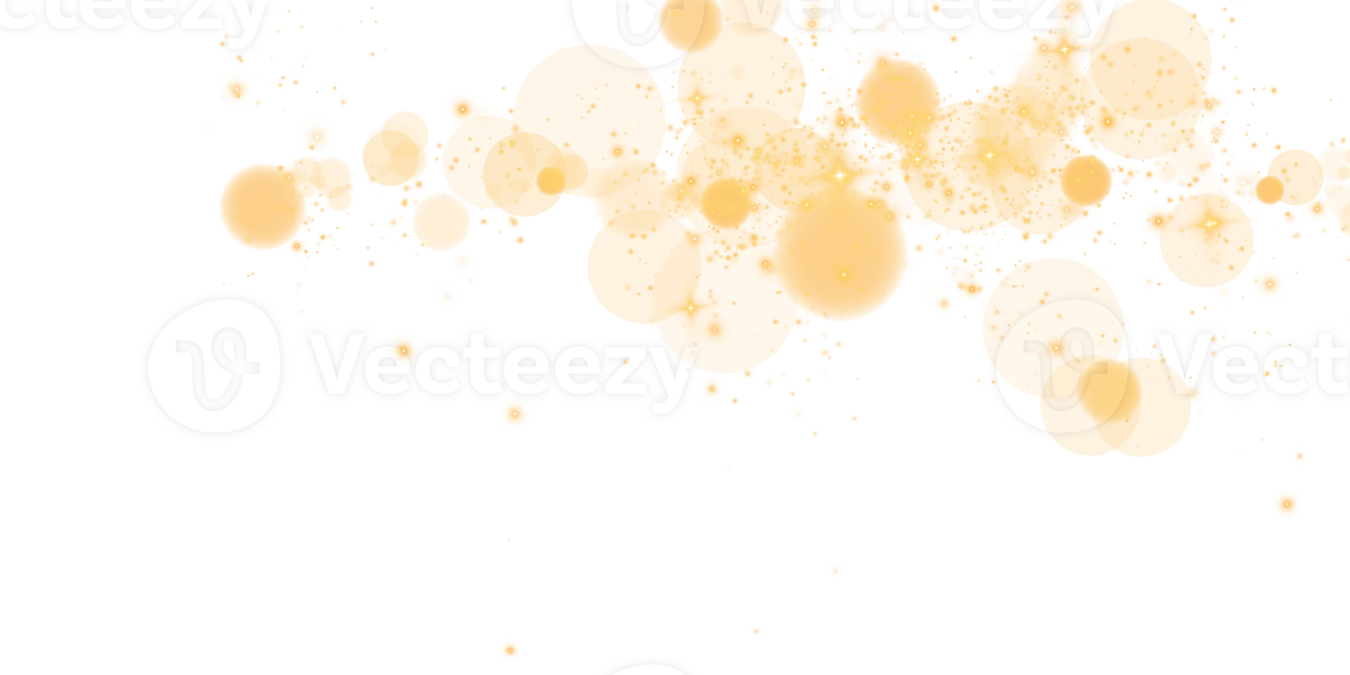Experience a stunning Glowing Bokeh Effect featuring Soft Orange Orbs and sparkling lights on a Transparent Background png