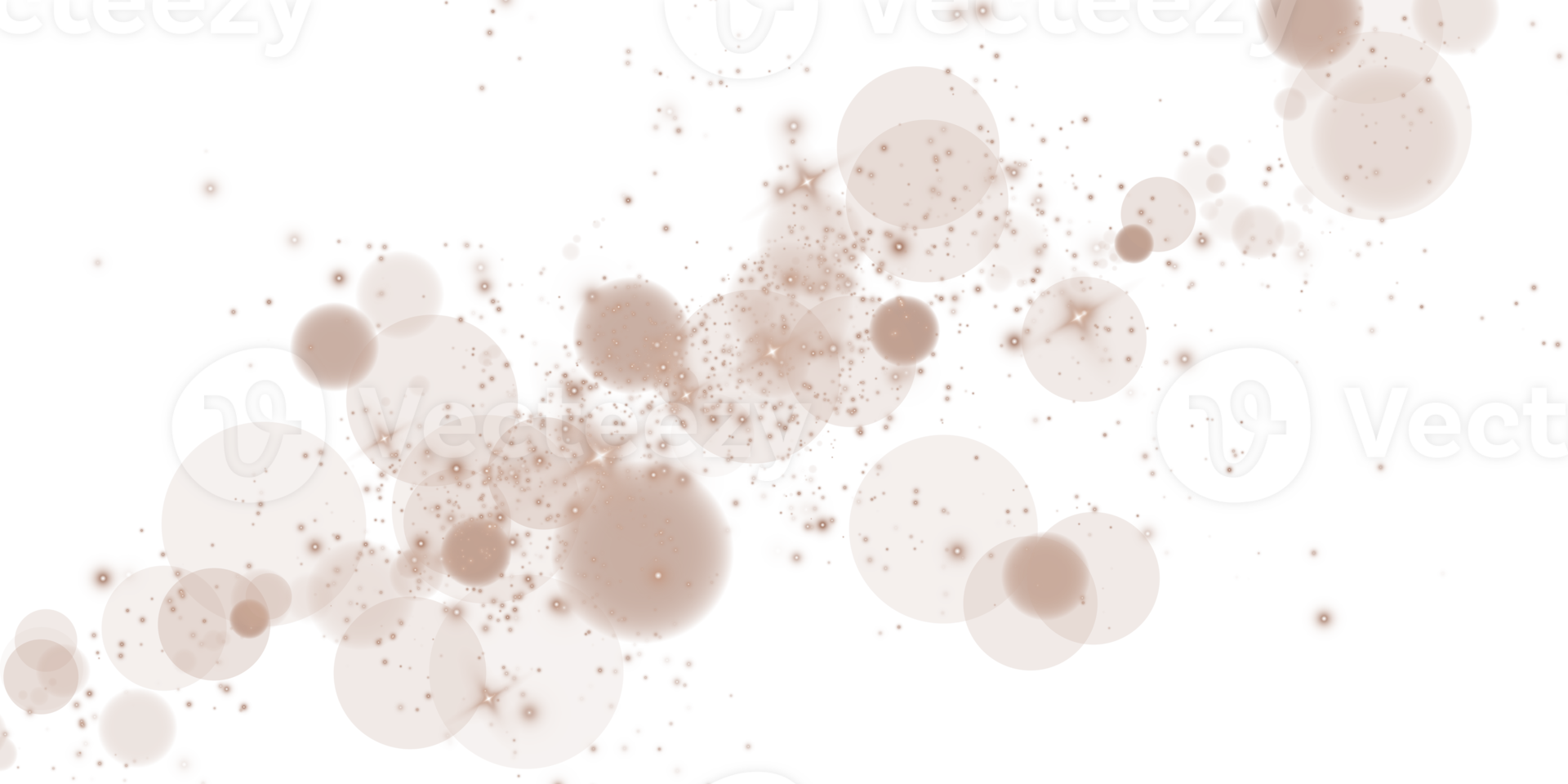 The Chocolate Brown Bokeh Effect with Glowing Orbs and Soft Sparkles creates a captivating, elegant aesthetic png