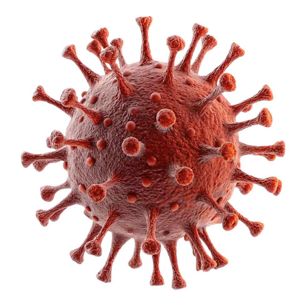 Microscopic view of a virus particle. png