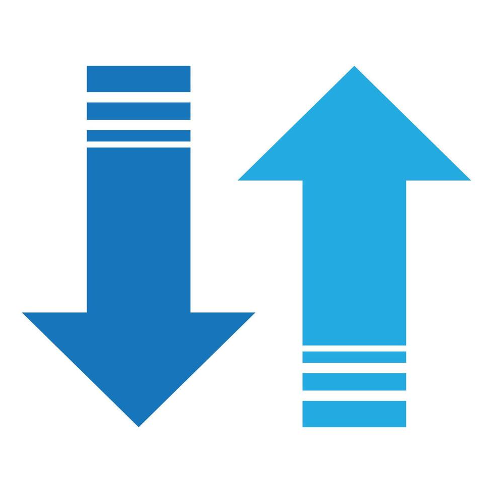 Up and Down sign arrows illustration vector