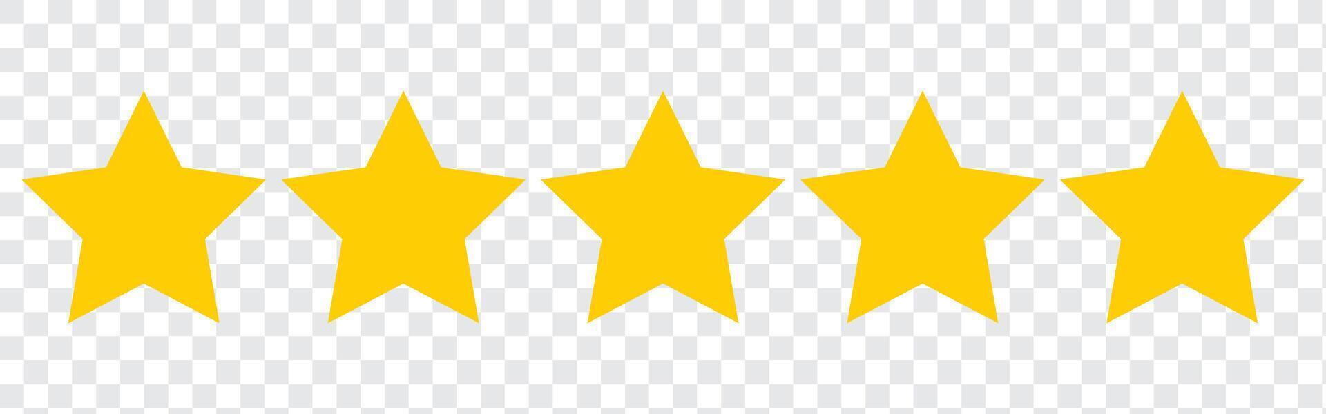 Stars collection. Golden Stars vector
