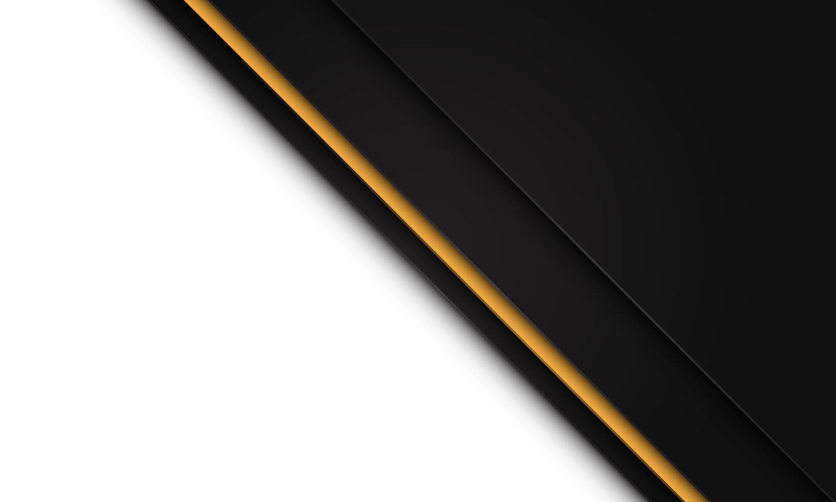 Abstract black shadow yellow dynamic slash line with white blank space design modern futuristic background vector