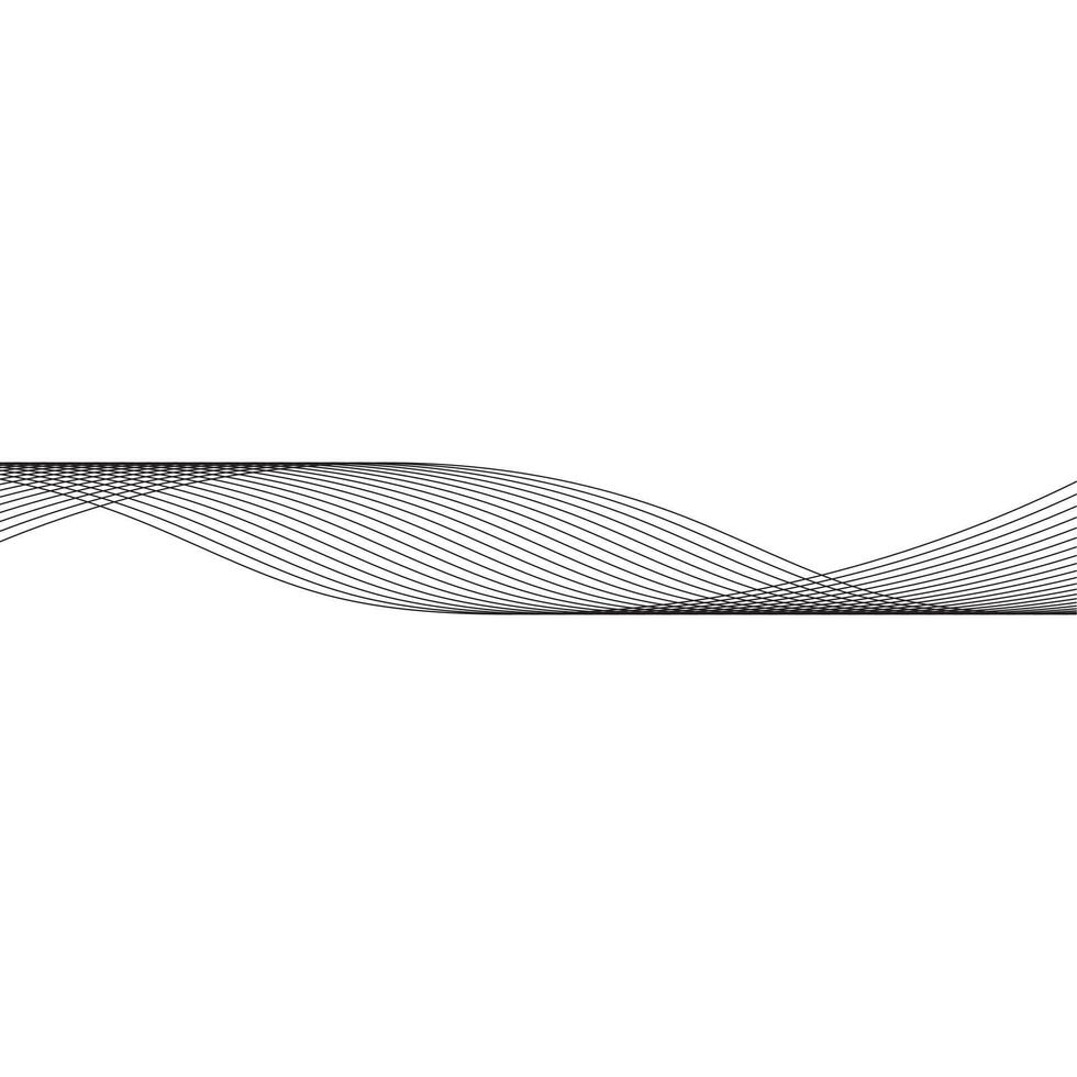 Abstract background with wavy lines vector