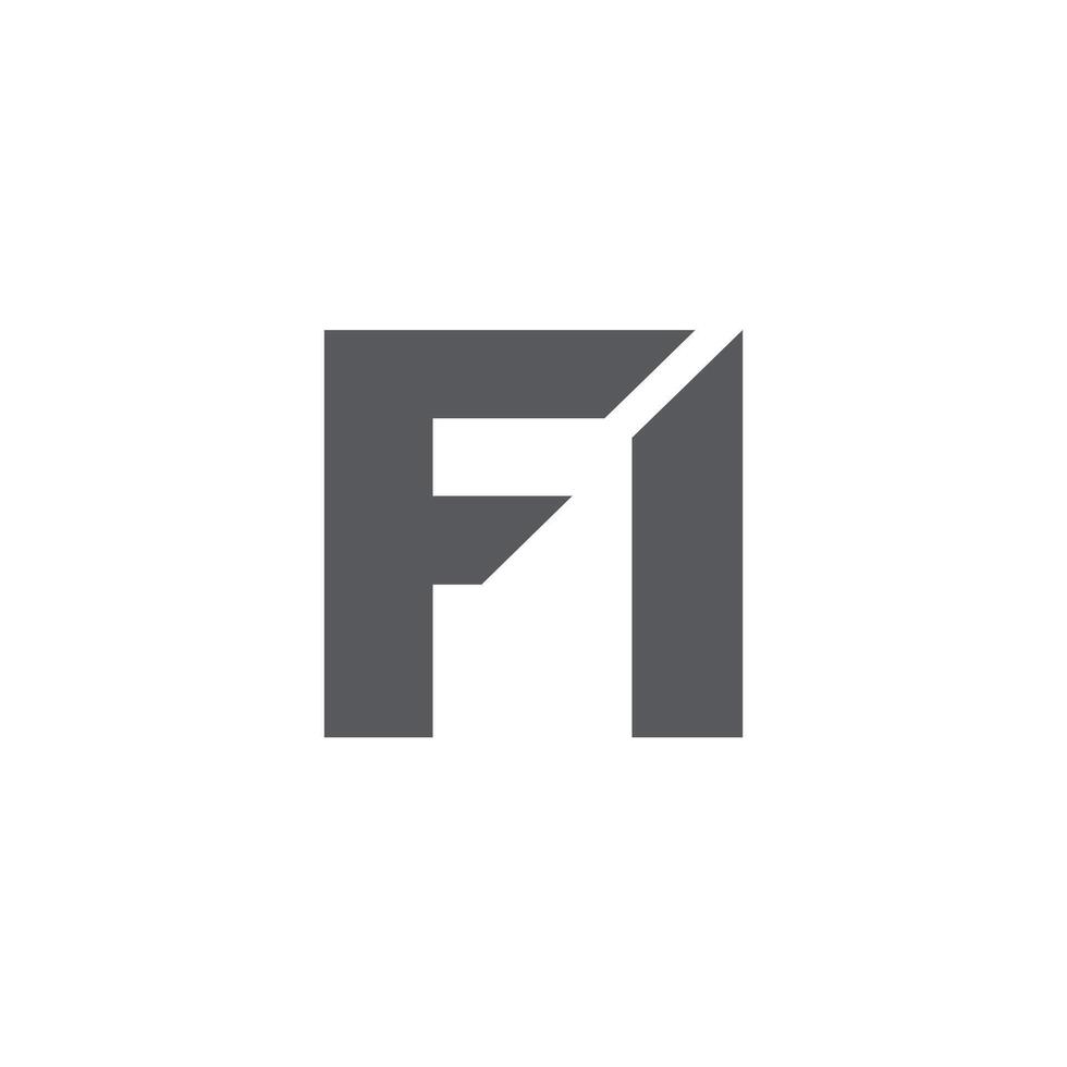 FI Letter monogram Initial Logo Design Template Illustration. FI elegant and Professional icon design vector
