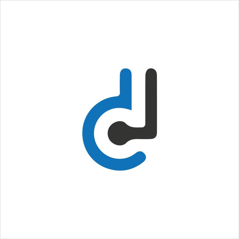 D Letter monogram Initial Logo Template Illustration. D elegant and Professional icon design vector