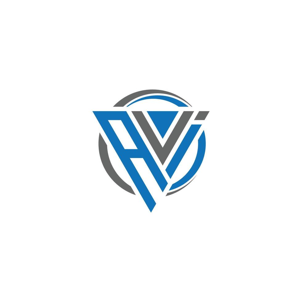 AVI Letter monogram Initial Logo Design Template Illustration. AVI elegant and Professional icon design vector