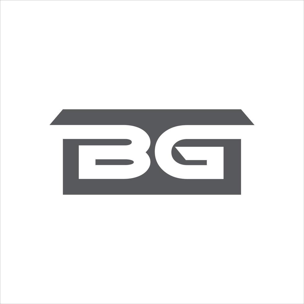 BG Letter Logo Design Template Illustration. BG elegant and Professional icon design vector