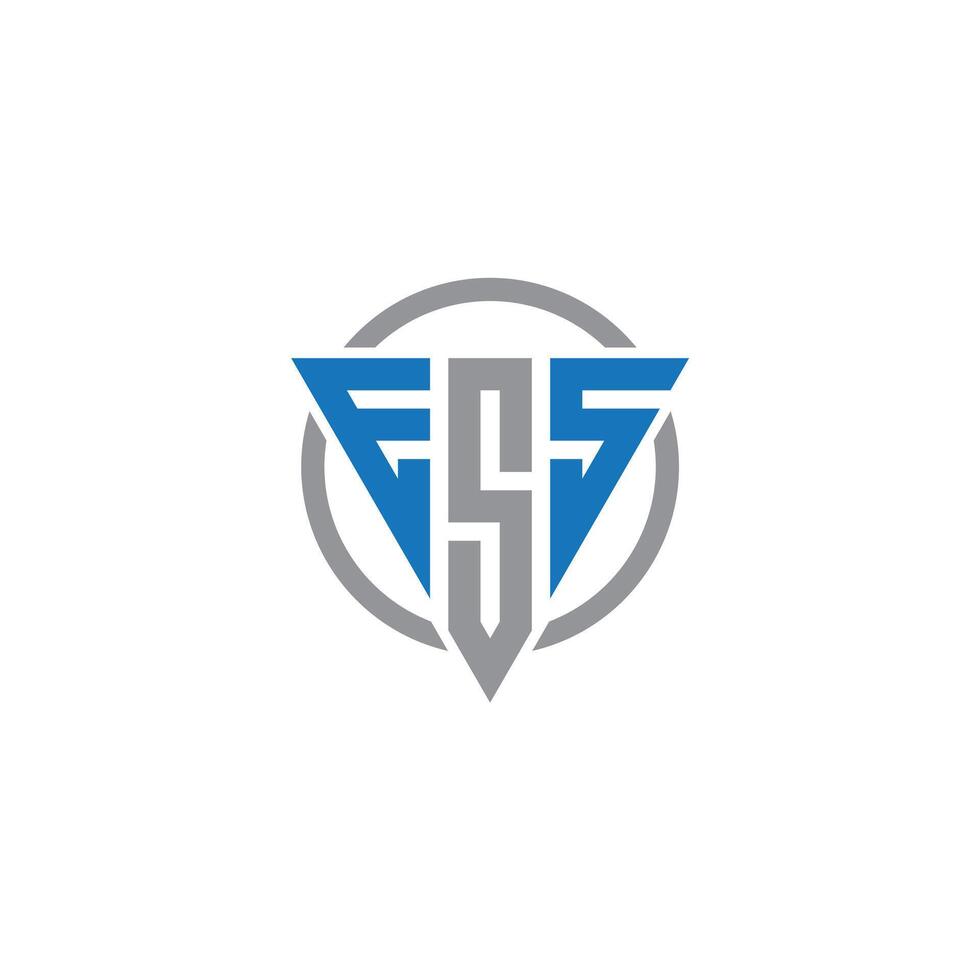 ESS Letter monogram Initial Logo Design Illustration. ESS elegant and Professional icon design vector