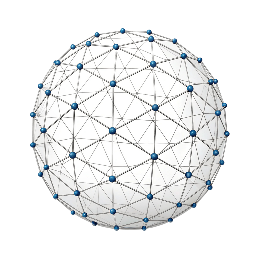 Abstract global network connection concept png