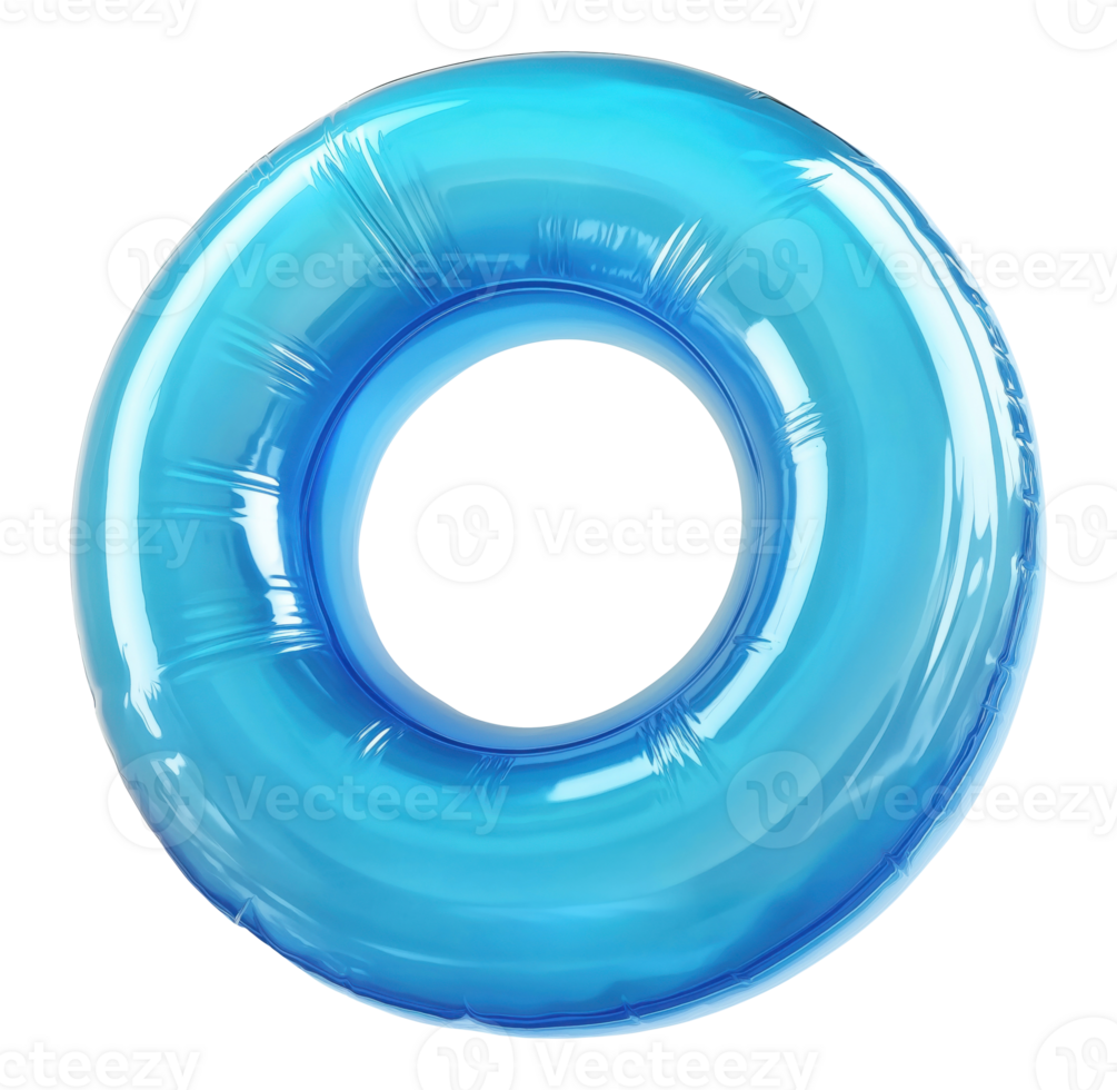 Blue swimming ring isolated on a transparent background png
