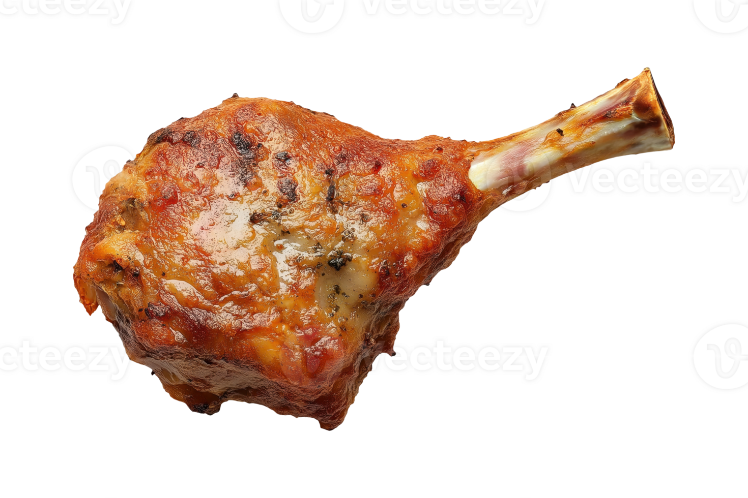 Fried lamb chop isolated on a transparent background png
