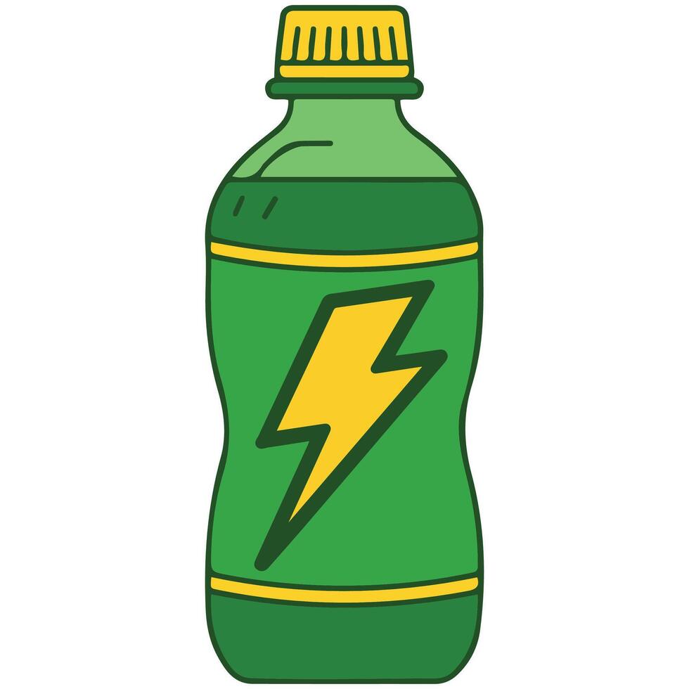 Energy drink can isolated illustration on white background vector