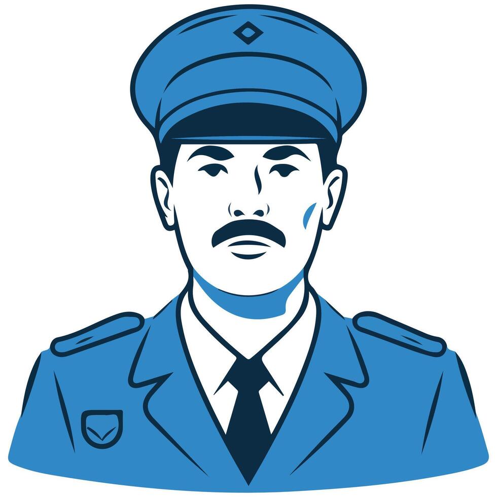 museum guard security protection icon isolated illustration on white background vector