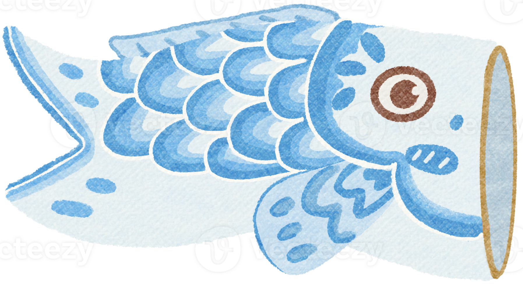 outdoor Blue Koinobori decoration png