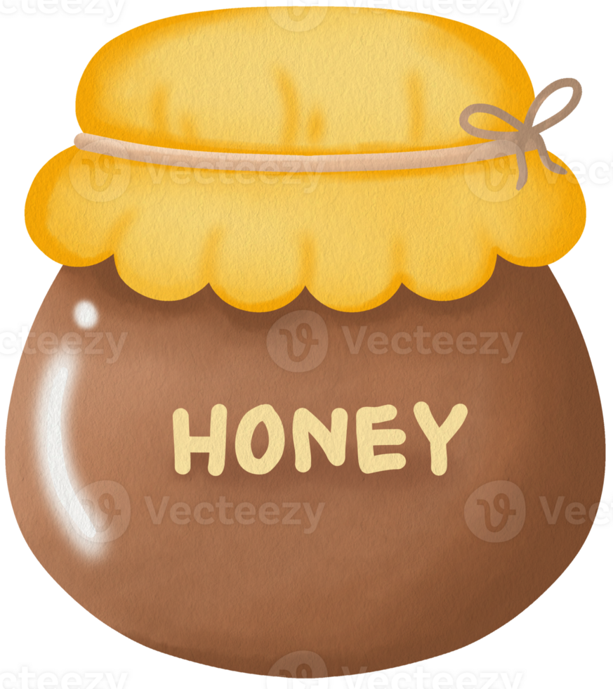 Cute Honey jar png