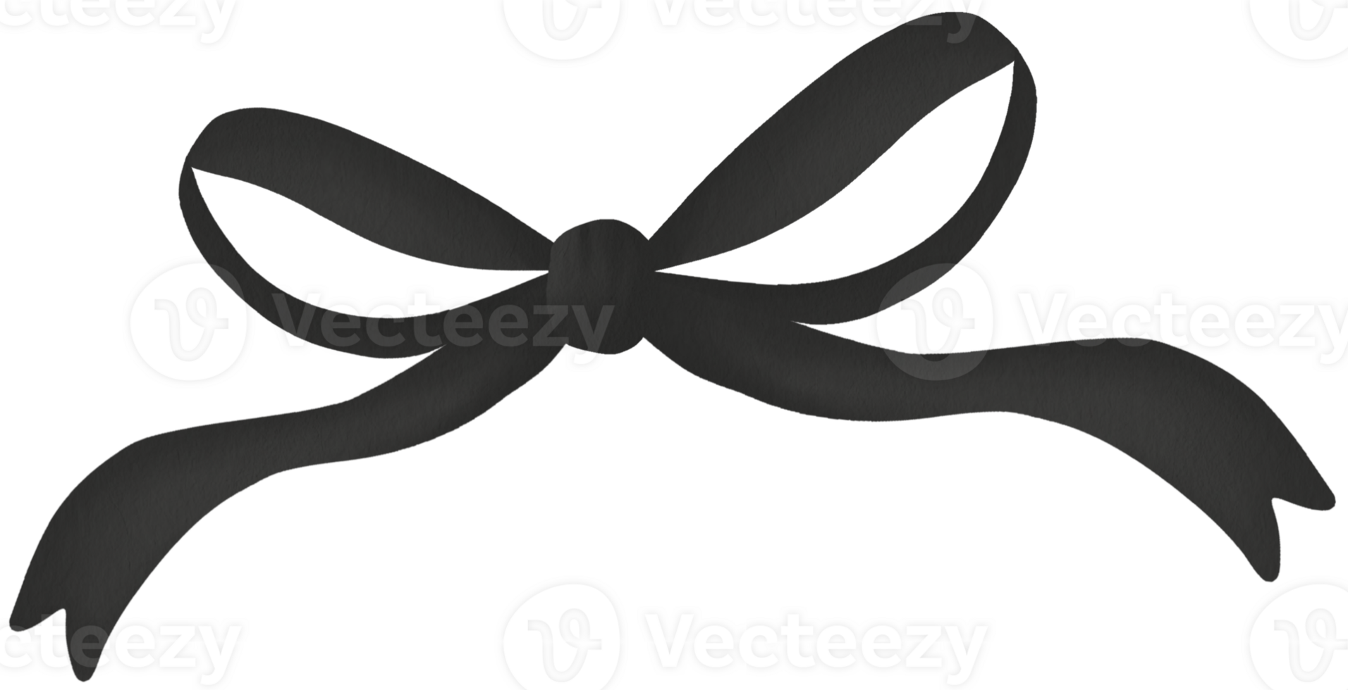 Black Decorative Bow png
